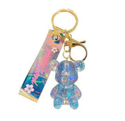 Teddy Bear Key Chain Cool Style Bear PVC Bag Pendant Keychain